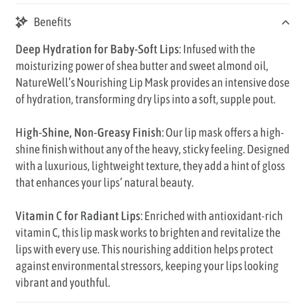 NatureWell Moisturizing Lip Mask- Berry, NEW
